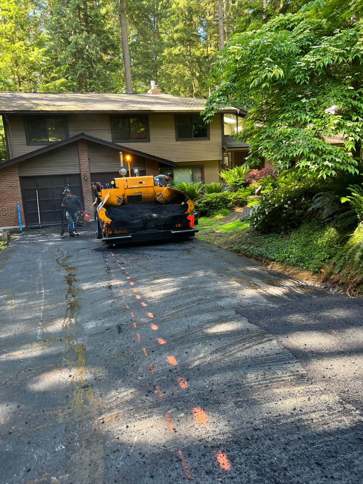 asphalt - Driveway Marked For Overlay