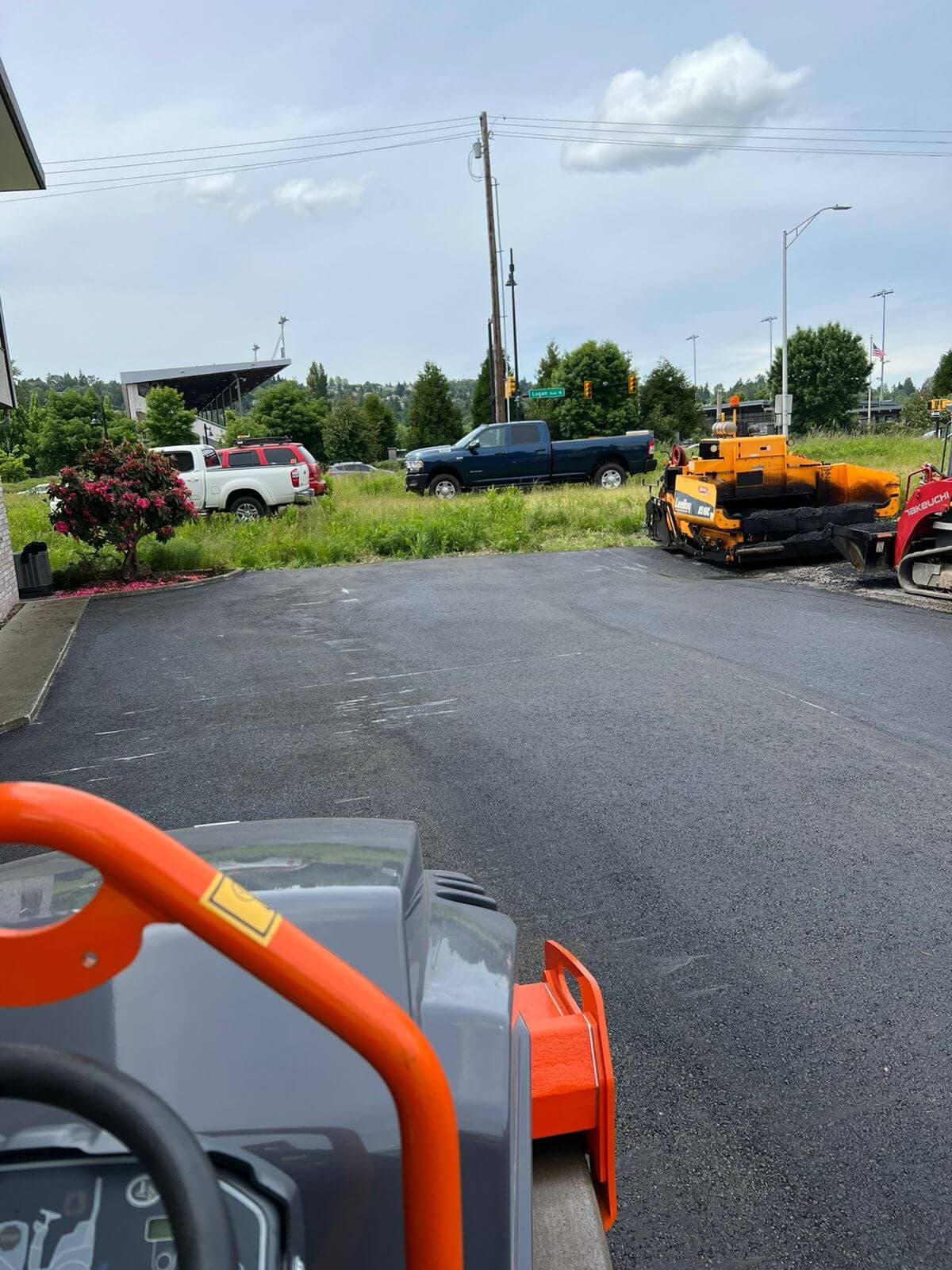 asphalt - Paving Roller Angle